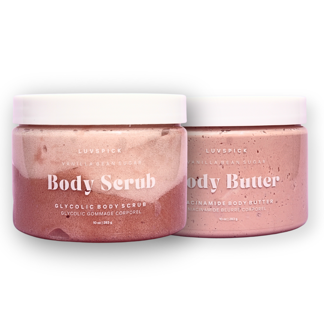 Whipped Niacinamide Body butter And Glycolic Acid Body Scrub